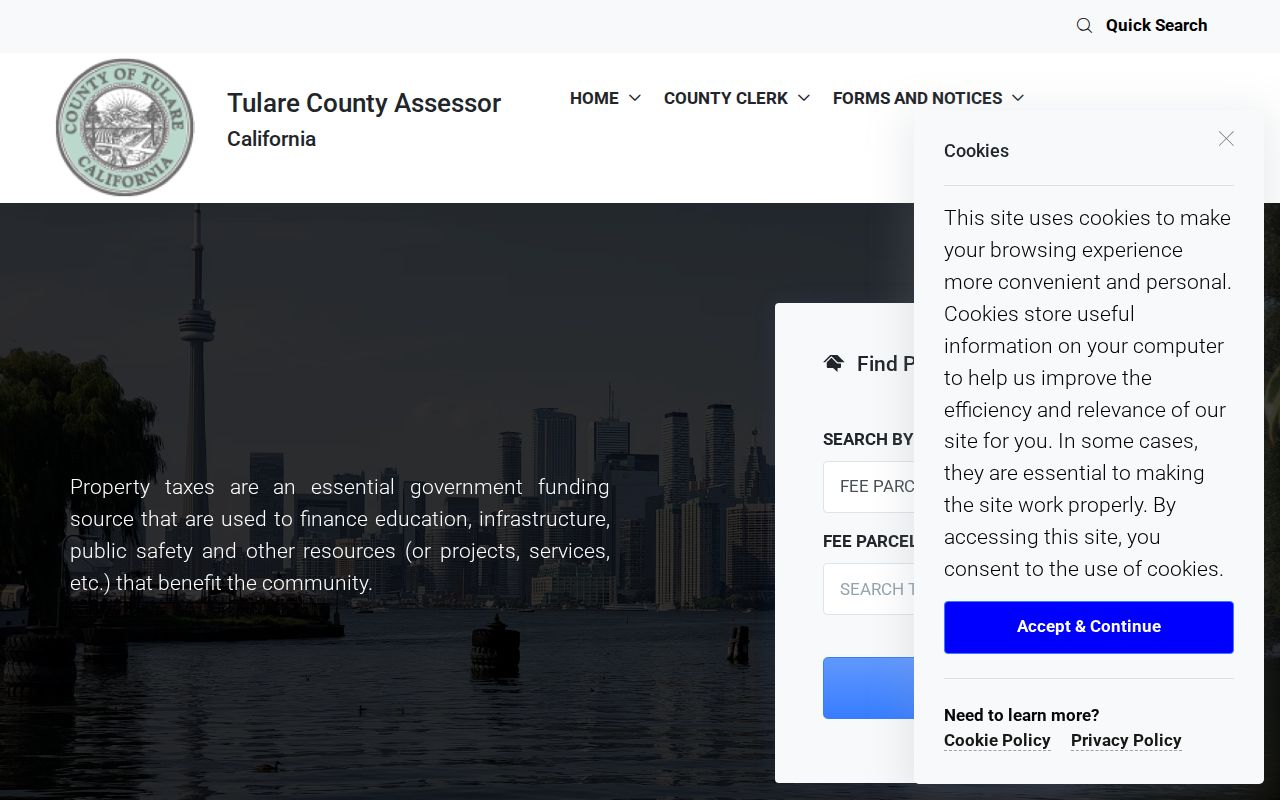 Tulare people search by Assessor property address