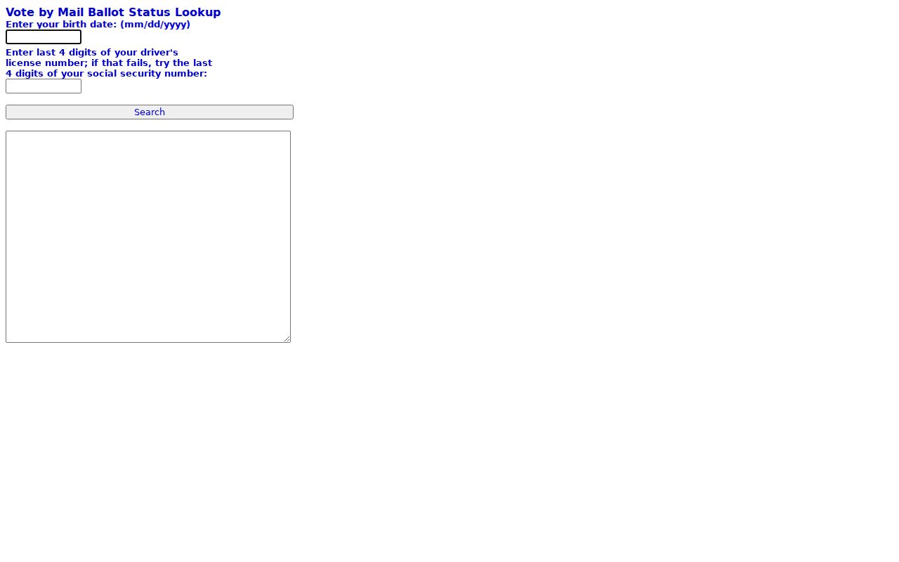 Tulare voter records vote-by-mail status lookup